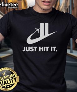 Official Just Hit It Shirt featuring Twin Towers design, commemorating 9/11 with a powerful tribute.