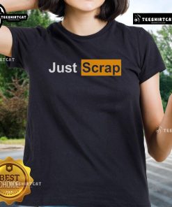 Official Just Scrap Ladies Tee in stylish design, perfect for scrapbooking enthusiasts and casual wear. Shop now!