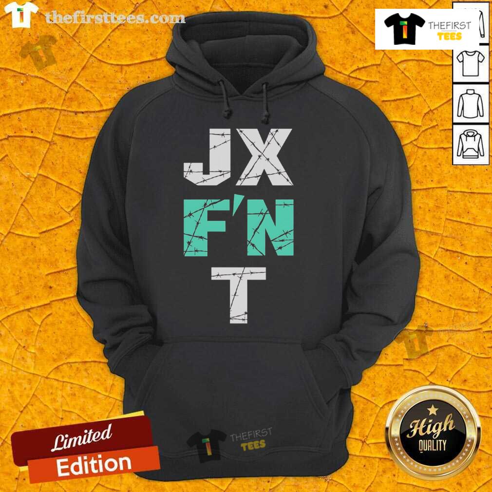 Official Jx F'N T Essential 2025 Hoodie Official JX FN T Essential 2025 Hoodie in black, showcasing a stylish design perfect for casual wear and comfort.