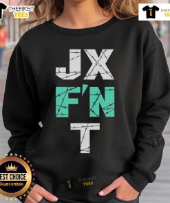 Alt Text: Official JX FN T Essential 2025 Sweatshirt in stylish design, perfect for casual wear and layering.