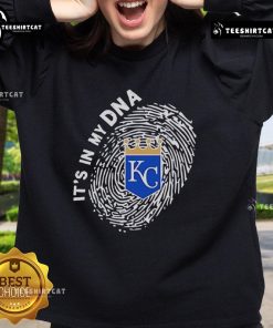 Official Kansas City Royals In My DNA Sweatshirt featuring team colors and logo, perfect for fans and casual wear.