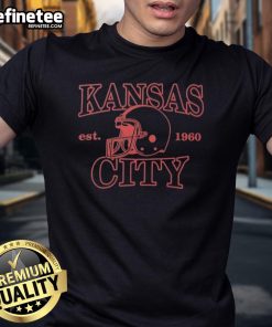 Official Kansas City X 1960 Football Jules T-Shirt featuring a vintage design and team logo, perfect for fans.