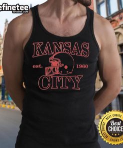 Official Kansas City X 1960 Football Jules tank top featuring vintage design and team logo, perfect for fans.