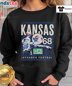 Alt Text: Official Kansas Jayhawks 1968 Conference Champions Big 8 Conference sweatshirt featuring team colors and logo.