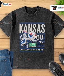 Alt Text: Official Kansas Jayhawks 1968 Conference Champions Big 8 Conference washed T-shirt showcasing vintage team pride.
