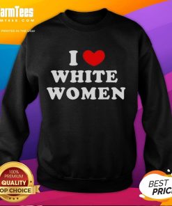 Kevin Durant I Love White Women heart sweatshirt, stylish and cozy apparel for fans, perfect for casual wear.