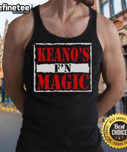 Kobbie Mainoo wearing Keanos FN Magic tank top, showcasing a stylish casual look in vibrant colors.