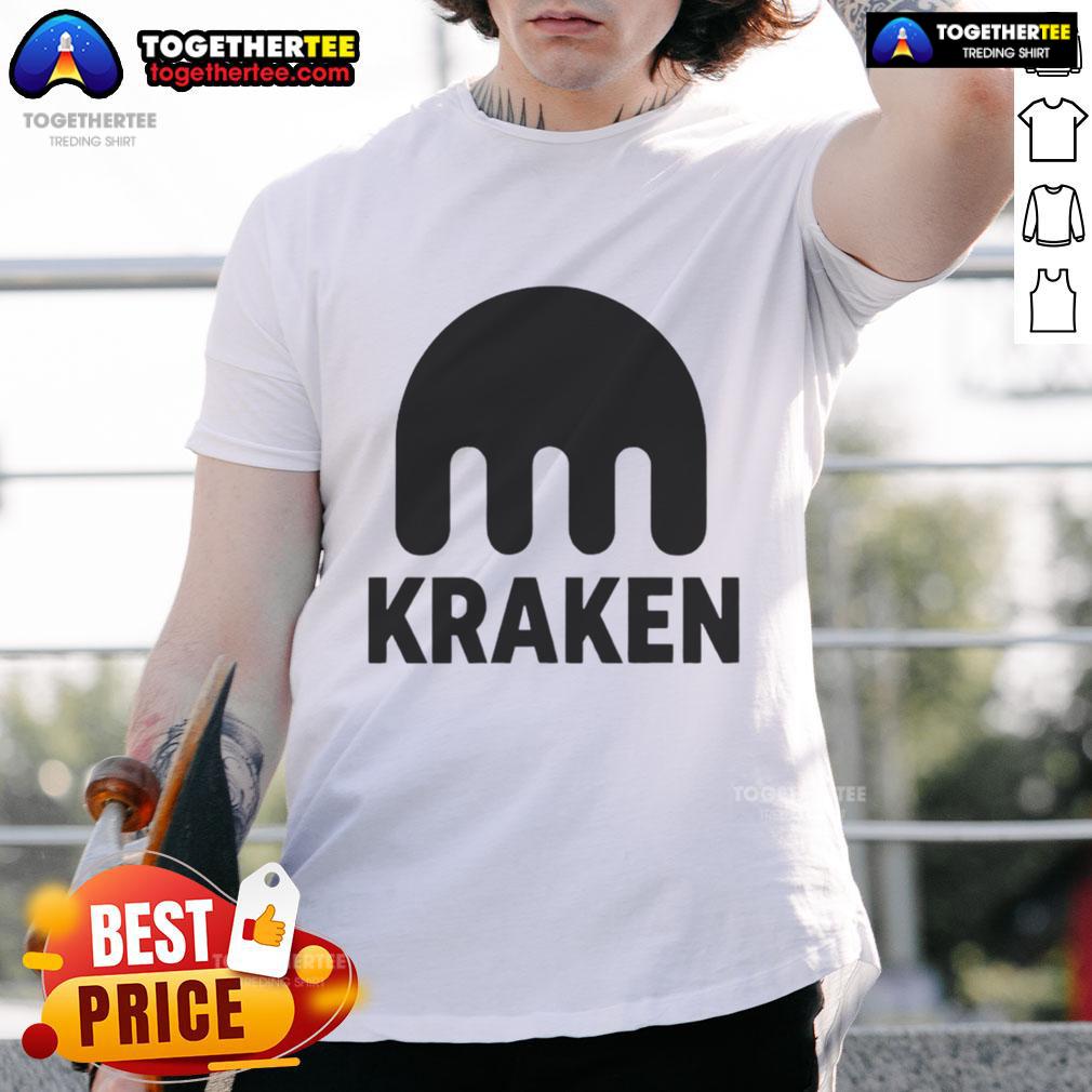 Official Kraken Crypto Logo T Shirt Official Kraken Crypto Logo T-Shirt featuring the iconic Kraken logo on a stylish black background.