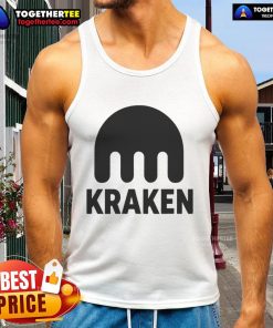 Official Kraken Crypto Logo Tank Top featuring the iconic Kraken logo on a stylish black background.