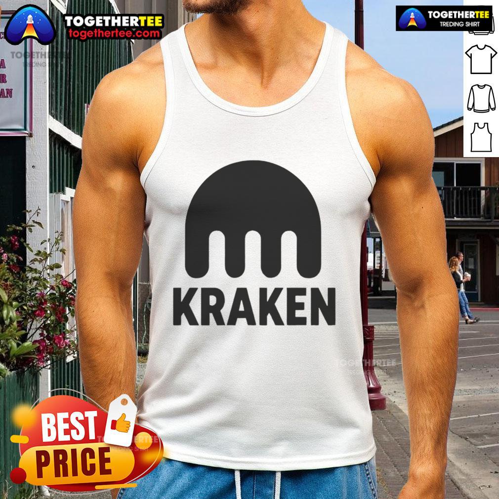 Official Kraken Crypto Logo Tank Top Official Kraken Crypto Logo Tank Top featuring the iconic Kraken logo on a stylish black background.