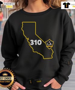 Official LA Galaxy 310 Area Code State Sweatshirt featuring team logo and stylish design for fans.
