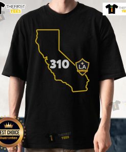 Official La Galaxy 310 Area Code State T-Shirt featuring bold graphics and club colors for passionate soccer fans.