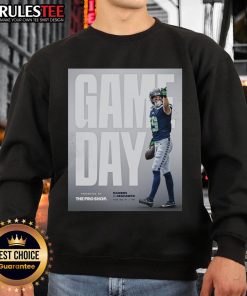 Official Las Vegas Raiders vs Seattle Seahawks NFL preseason game day sweatshirt featuring team logos and vibrant design.