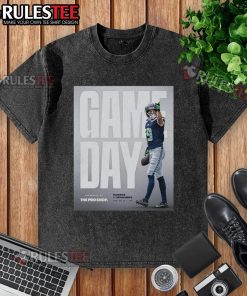 Official Las Vegas Raiders vs Seattle Seahawks NFL preseason game day washed t-shirt featuring team logos.