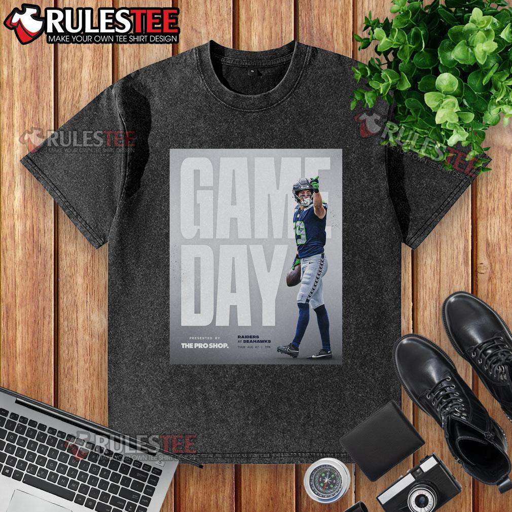 Official Las Vegas Raiders vs Seattle Seahawks Football NFL Preseason Game Day Washed T-Shirt Official Las Vegas Raiders vs Seattle Seahawks NFL preseason game day washed t-shirt featuring team logos.