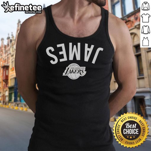 LeBron James Los Angeles Lakers Invert Upside Tank Top featuring bold team colors and stylish design, perfect for fans.