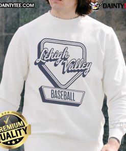 Alt Text: Official Lehigh Valley Baseball Home Plate Log Sweatshirt featuring a stylish design for fans and players.