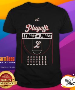 Official Leones De Ponce Basketball Playoffs 2025 T-Shirt featuring team logo and vibrant colors for fans and supporters.