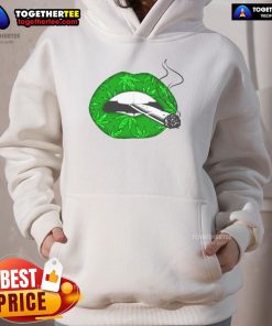 Official Lip Cannabis Leaf Hoodie featuring a vibrant cannabis leaf design for stylish, eco-friendly fashion.