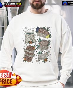 Official Loafing Him Was Bread Flour Song Sweatshirt featuring a fun graphic design for baking enthusiasts.