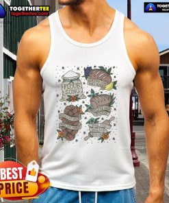 Official Loafing Him Was Bread Flour Song tank top featuring playful bread-themed graphics and a comfortable fit.