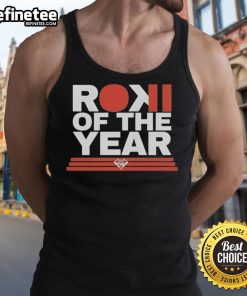 Official Los Angeles Dodgers Rookie of the Year tank top featuring team colors and logo for fans and collectors.