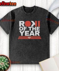 Official Los Angeles Dodgers Rookie of the Year washed t-shirt showcasing team logo and stylish design for fans.