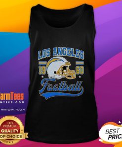 Vintage tank top featuring the Official Los Angeles Football 1960 helmet design, perfect for football fans and collectors.