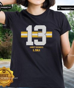 Official LSU Tigers Football Garrett Nussmeier ladies tee showcasing team spirit and style for fans.