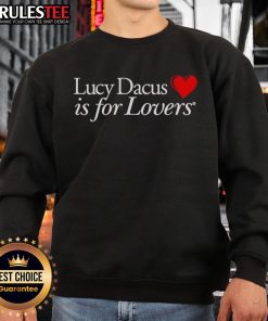 Official Lucy Dacus Is For Lovers sweatshirt featuring stylish design and vibrant colors, perfect for fans and casual wear.