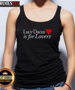 Official Lucy Dacus Is For Lovers tank top featuring vibrant design, perfect for fans and casual wear enthusiasts.