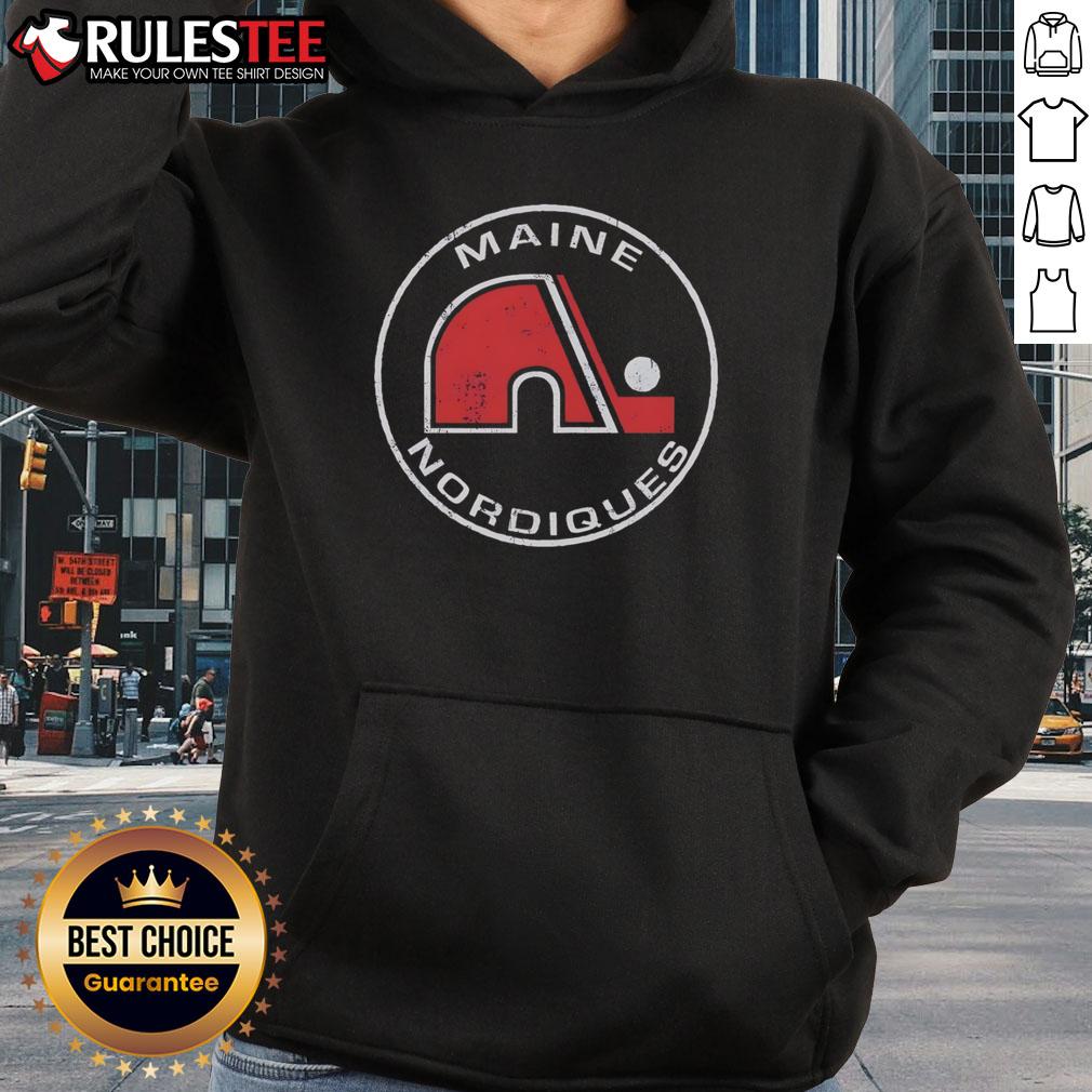 Official Maine Nordiques 1973 Hoodie Official Maine Nordiques 1973 hoodie featuring classic design and team logo in vibrant colors.