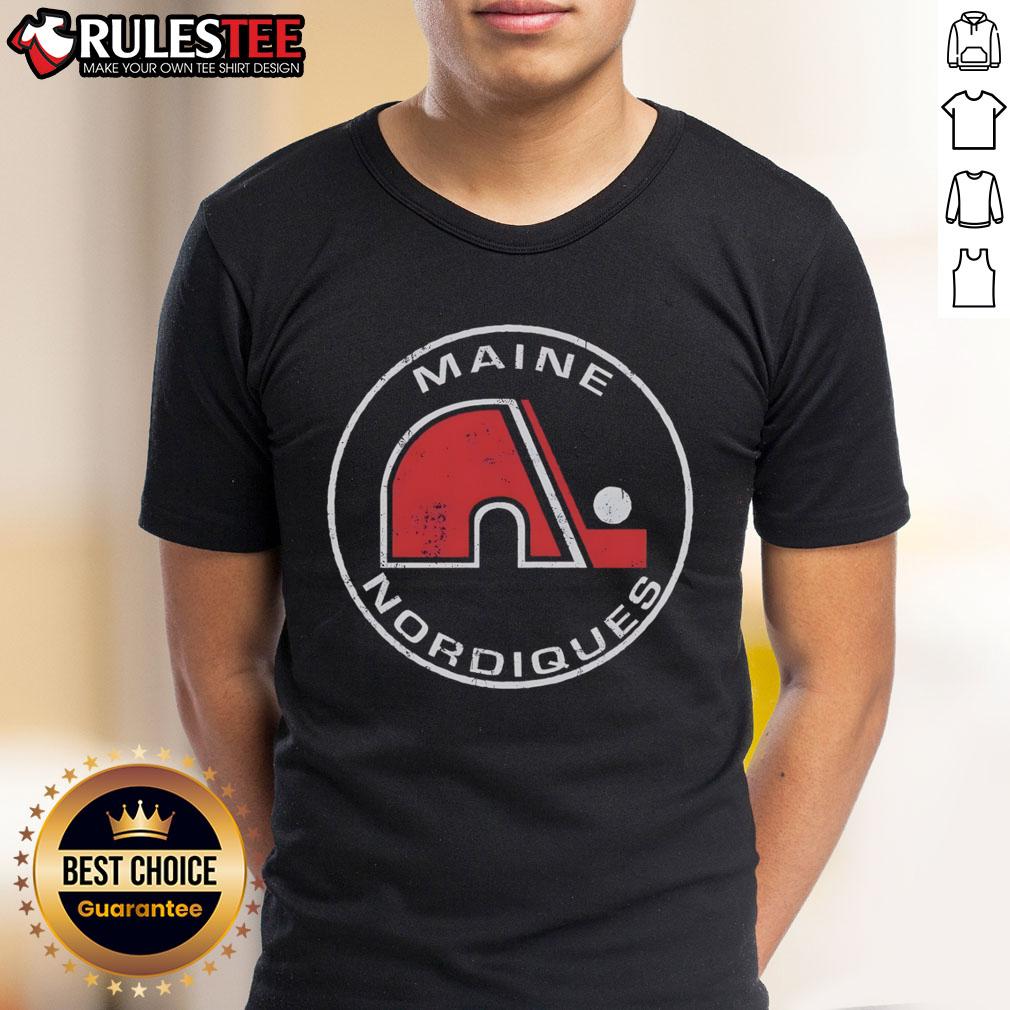 Official Maine Nordiques 1973 T Shirt Official Maine Nordiques 1973 T-Shirt featuring vintage design and team logo, perfect for hockey fans and collectors.