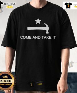 Official Mary Tiles Texas Nail Hammer Come And Take It T-Shirt featuring a bold graphic design for Texas pride.