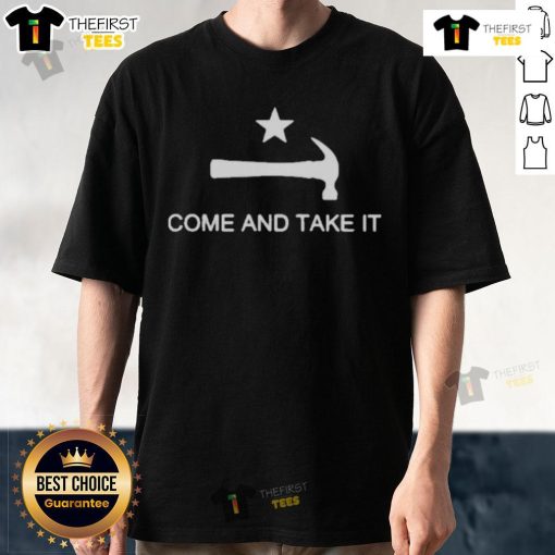 Official Mary Tiles Texas Nail Hammer Come And Take It T-Shirt featuring a bold graphic design for Texas pride.