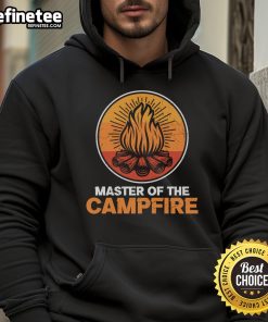 Official Master of the Campfire Hoodie featuring a cozy design perfect for outdoor adventures and campfire gatherings.