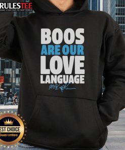 Max Kepler Philadelphia Phillies hoodie featuring 'Boos Are Our Love Language' signature design for fans.