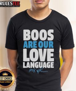Max Kepler Philadelphia Phillies T-Shirt featuring 'Boos Are Our Love Language' design, perfect for fans and collectors.