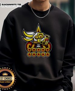 Alt Text: Official Mexica New Year 10 Tochtli Sweatshirt featuring vibrant designs celebrating Indigenous culture and traditions.