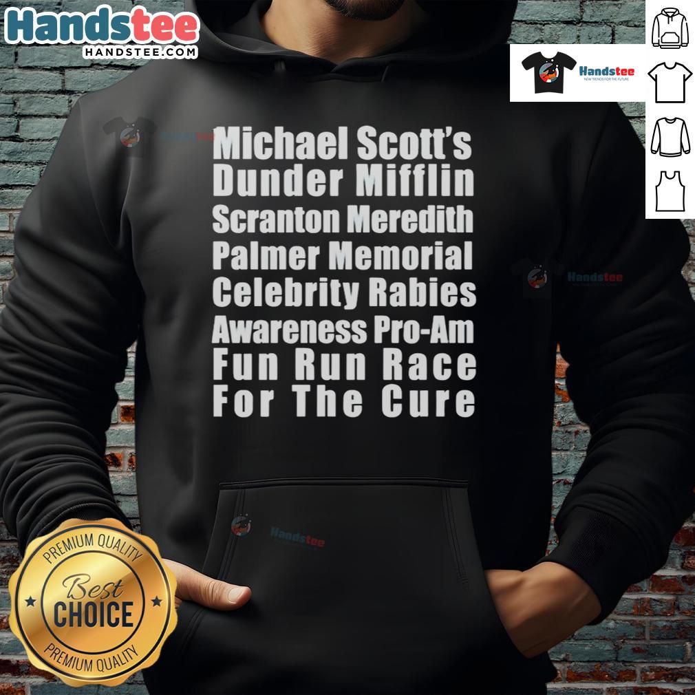 Official Michael Scott'S Fun Run Race Hoodie Official Michael Scott's Fun Run Race Hoodie featuring bold graphics and comfortable fit for fans of The Office.