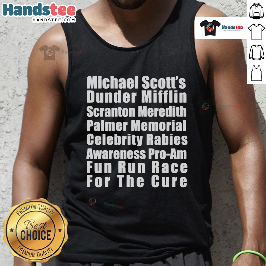 Official Michael Scott'S Fun Run Race Tank Top Official Michael Scott's Fun Run Race Tank Top featuring a vibrant design inspired by The Office, perfect for fans and runners.
