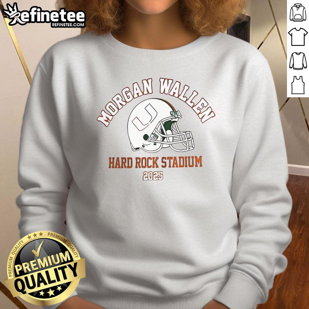 Official Morgan Wallen Hurricanes Hard Rock Stadium 2025 Sweatshirt Alt Text: Official Morgan Wallen Hurricanes sweatshirt from Hard Rock Stadium 2025, showcasing bold design and vibrant colors.