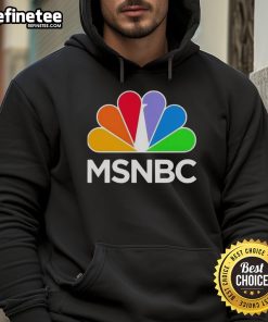 Classic hoodie featuring the official MSNBC logo, perfect for fans of news and stylish apparel.
