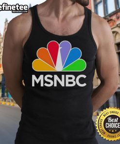 Official MSNBC Logo Classic Tank Top featuring the iconic MSNBC logo in bold colors on a stylish tank design.