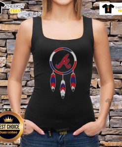 Official Native American Indians X Atlanta Braves baseball tank top featuring vibrant team colors and logo design.