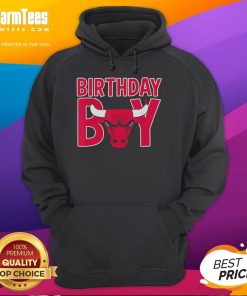 Alt Text: Official NBA Birthday Boy Chicago Bulls retro bold logo hoodie featuring vibrant graphics and a comfortable fit.
