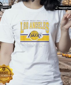 Official NBA Los Angeles Lakers Up Top Ladies Tee featuring vibrant team colors and logo, perfect for passionate fans.