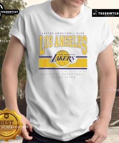 Alt Text: Official NBA Los Angeles Lakers Up Top T-Shirt featuring team colors and logo, perfect for fans and casual wear.