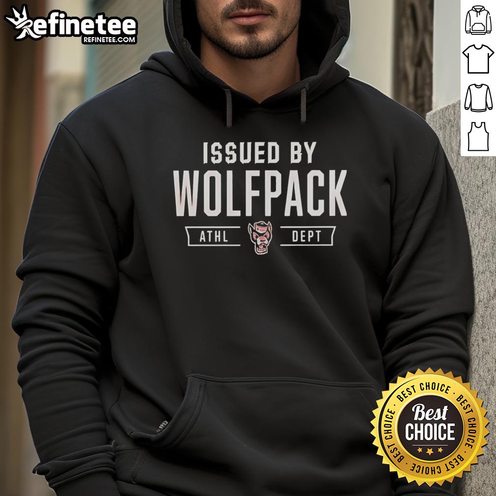 Official Nc State Wolfpack Issued By Wolfpack Athletic Department Hoodie Official NC State Wolfpack hoodie issued by Wolfpack Athletic Department, showcasing team colors and logo.