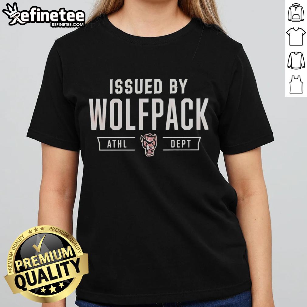 Official Nc State Wolfpack Issued By Wolfpack Athletic Department Ladies Tee Official NC State Wolfpack ladies tee issued by Wolfpack Athletic Department, featuring team logo and vibrant colors.